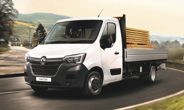 Renault Master Dropside being driven