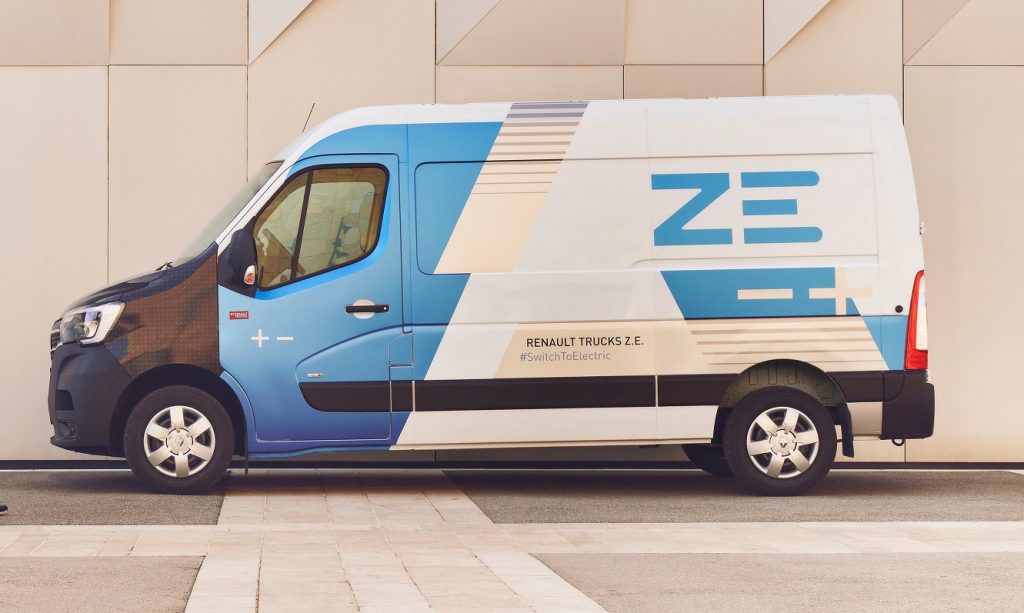 renault master ze electric van