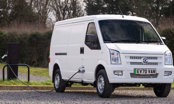 Orders are now being taken for the innovative all-electric DFSK EC35 van front.