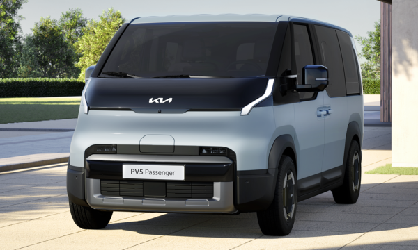 Image of the Kia PV5 van to illustrate a story about its launch